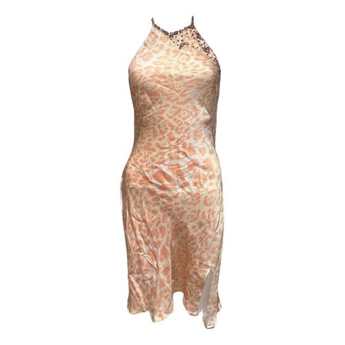 Pre-owned Blumarine Silk Mid-length Dress In Pink