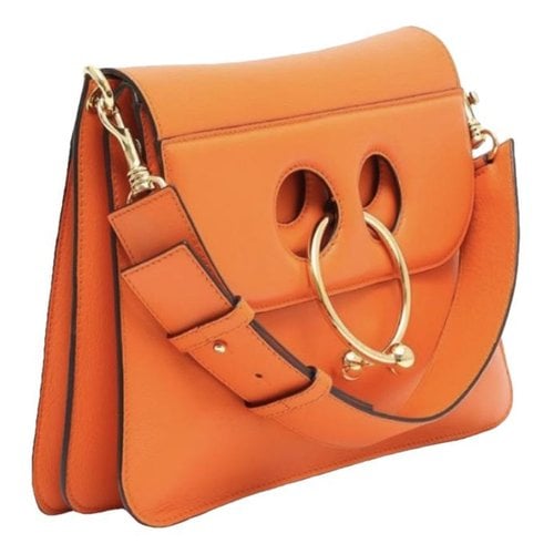 Pre-owned Jw Anderson Pierce Leather Handbag In Orange