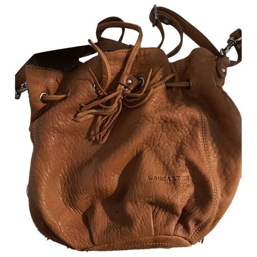 Pre-owned Lancaster Leather Handbag In Brown