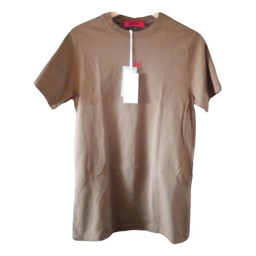 Pre-owned 424 T-shirt In Camel