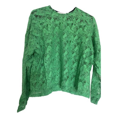 Pre-owned Roseanna Lace Blouse In Green