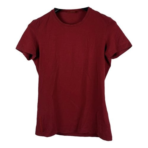 Pre-owned Prada T-shirt In Red