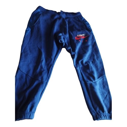 Pre-owned Nike Trousers In Blue