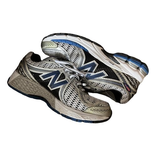 Pre-owned New Balance Cloth Trainers In Silver