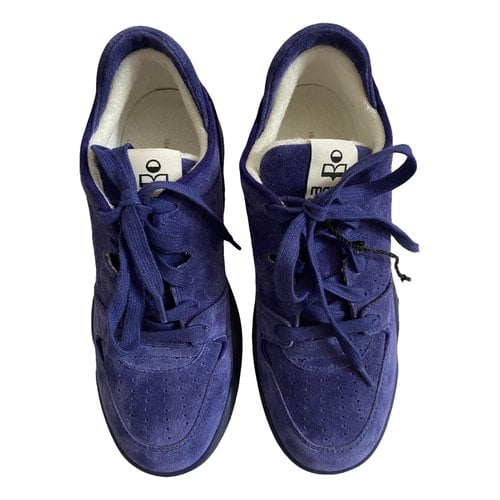 Pre-owned Isabel Marant Leather Trainers In Blue