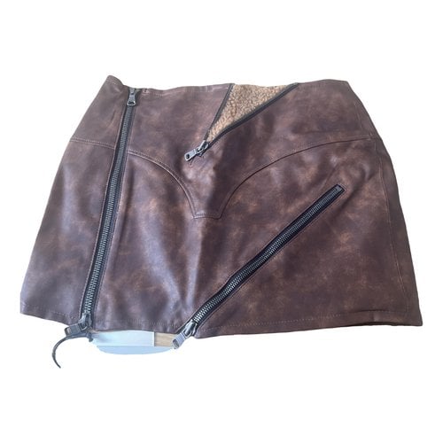 Pre-owned Andersson Bell Mini Skirt In Brown