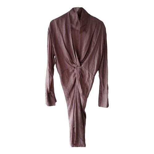 Pre-owned Zadig & Voltaire Silk Mini Dress In Pink