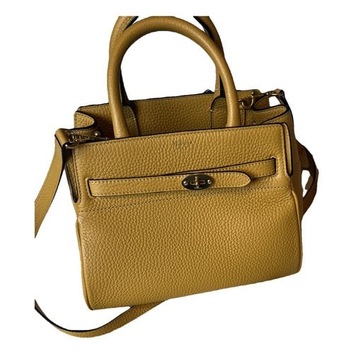 Pre-owned Mulberry Leather Handbag In Yellow