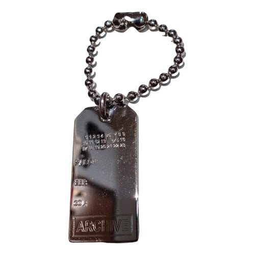 Pre-owned Mm6 Maison Margiela Bag Charm In Silver
