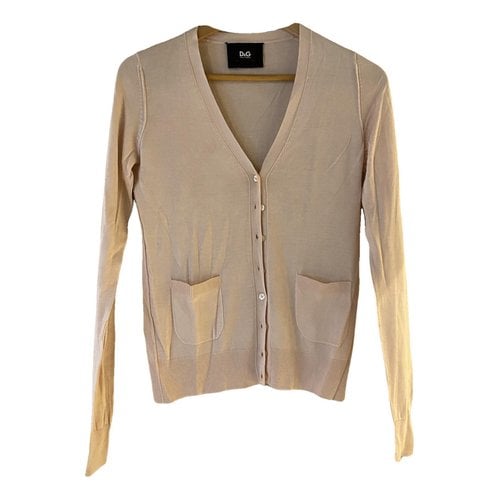 Pre-owned D&g Silk Cardigan In Pink