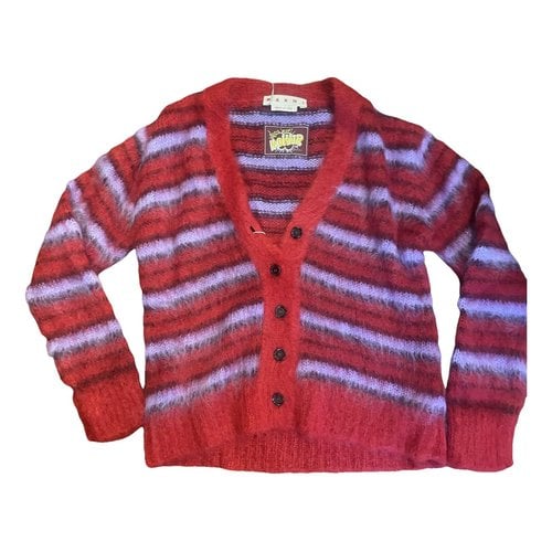 Pre-owned Marni Wool Cardigan In Red
