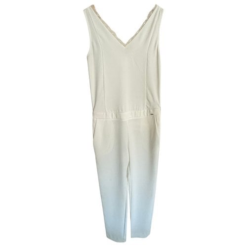 Pre-owned Ikks Jumpsuit In White