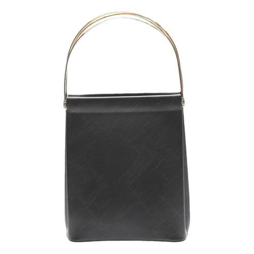 Pre-owned Cartier Leather Bag In Black
