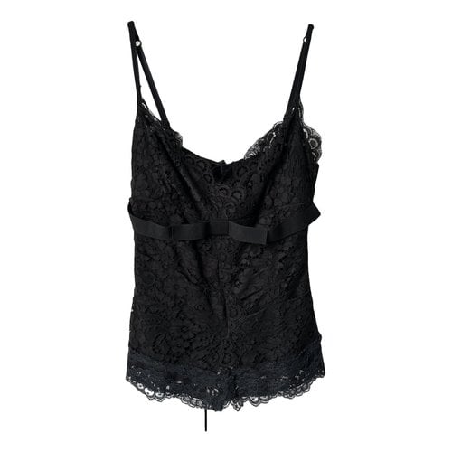 Pre-owned Dolce & Gabbana Lace Camisole In Black