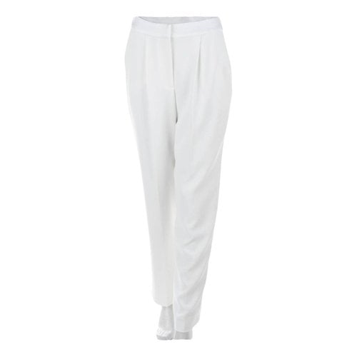Pre-owned Claudie Pierlot Trousers In White