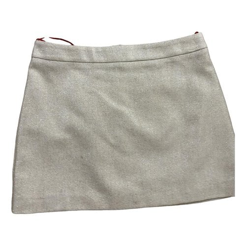 Pre-owned Jucca Mini Skirt In Silver