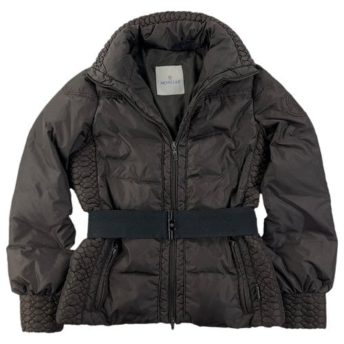 Pre-owned Moncler Parka In Brown