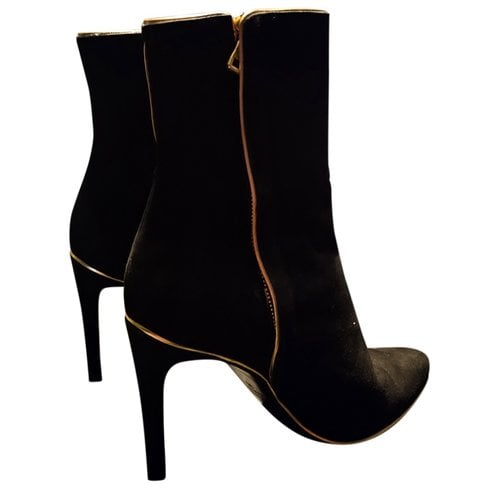 Pre-owned Alexandre Birman Leather Boots In Black