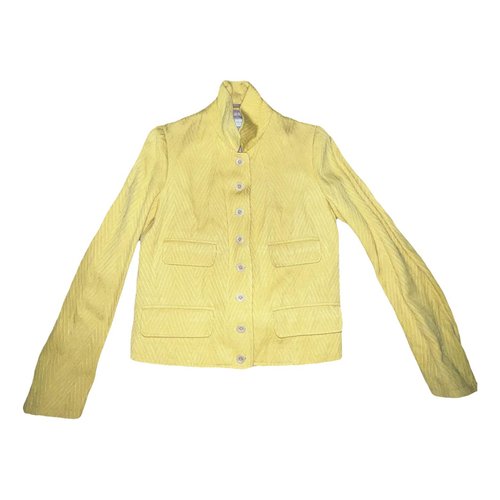 Pre-owned Dries Van Noten Wool Jacket In Yellow