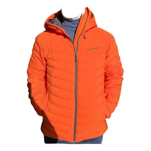 Pre-owned Peak Performance Coat In Orange