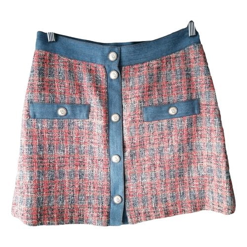 Pre-owned Maje Mini Skirt In Multicolour