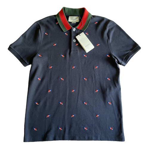 Pre-owned Gucci Polo Shirt In Blue