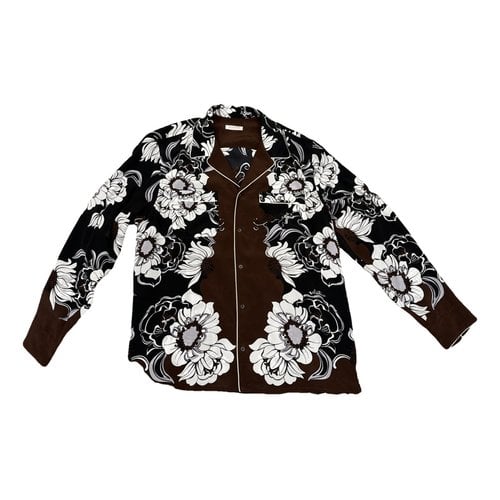 Pre-owned Valentino Silk Shirt In Brown