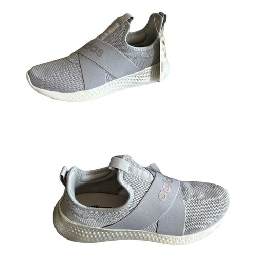 Pre-owned Adidas Originals Cloth Trainers In Grey
