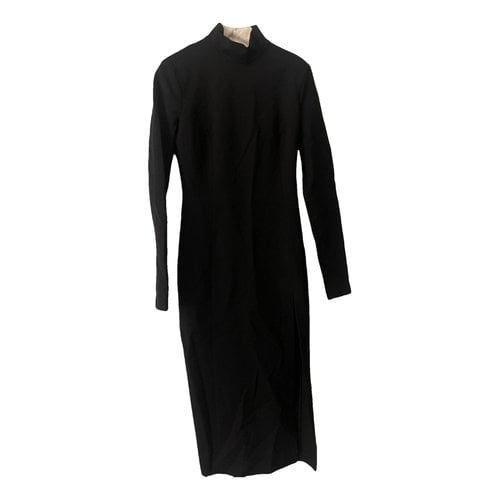 Pre-owned Amina Muaddi Mid-length Dress In Black
