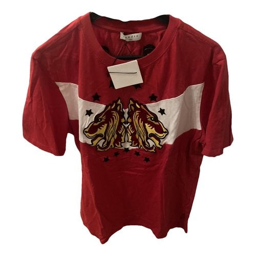Pre-owned Sandro T-shirt In Red