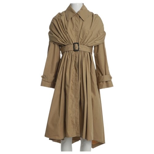 Pre-owned Loewe Trench Coat In Camel