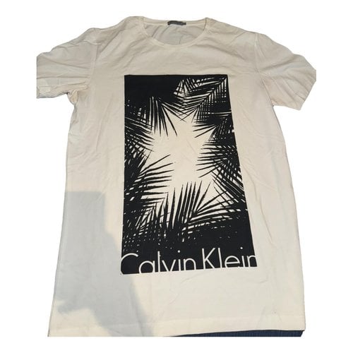 Pre-owned Calvin Klein T-shirt In White