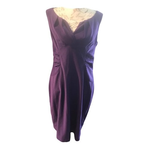 Pre-owned Adrianna Papell Mid-length Dress In Purple