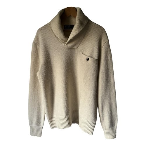 Pre-owned Polo Ralph Lauren Cashmere Pull In White