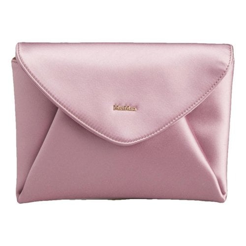 Pre-owned Max Mara Silk Clutch Bag In Pink