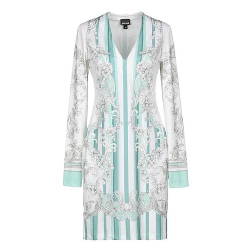 Pre-owned Just Cavalli Dress In White