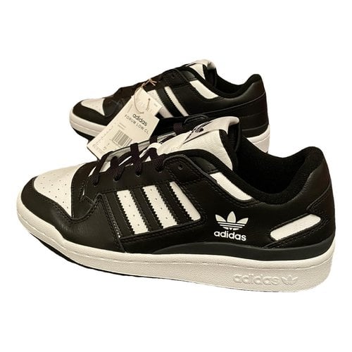 Pre-owned Adidas Originals Forum 84 Cloth Low Trainers In Black