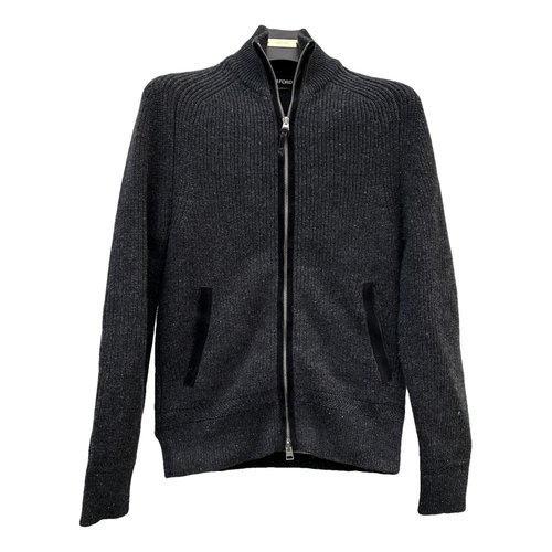 Pre-owned Tom Ford Wool Knitwear & Sweatshirt In Grey