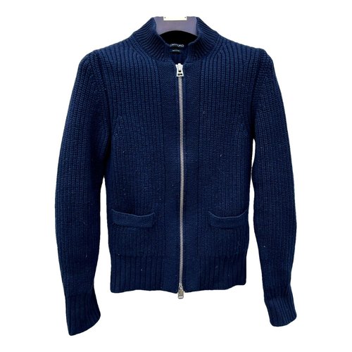 Pre-owned Tom Ford Wool Knitwear & Sweatshirt In Blue