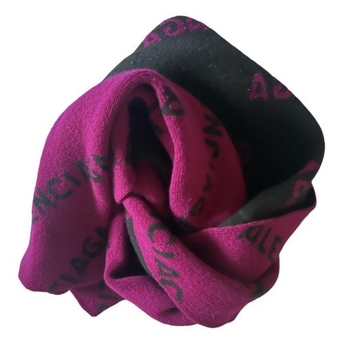 Pre-owned Balenciaga Scarf In Pink
