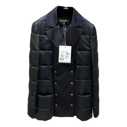 Pre-owned Chanel Silk Jacket In Black