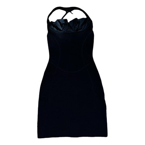 Pre-owned Jacquemus Wool Mini Dress In Black