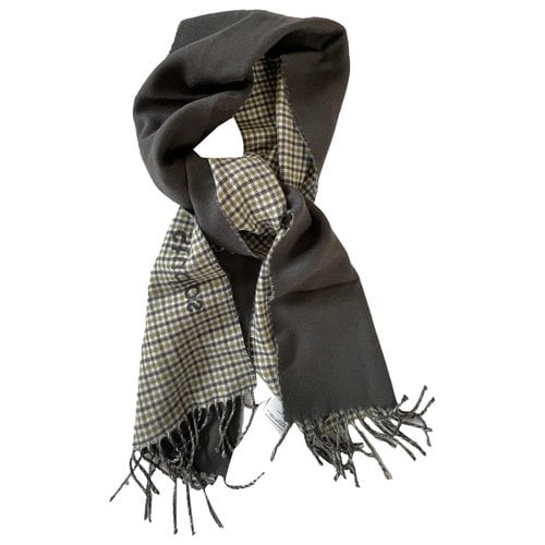 Pre-owned Acne Studios Wool Scarf & Pocket Square In Anthracite