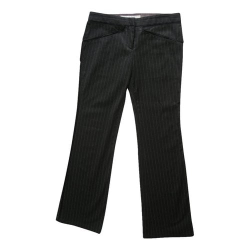 Pre-owned Stella Mccartney Silk Straight Pants In Black