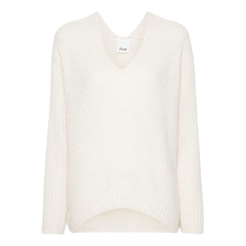 Pre-owned Allude Cashmere Jumper In White