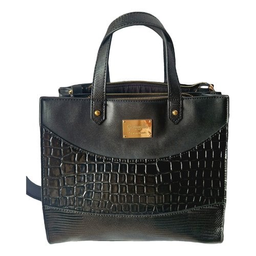 Pre-owned Camomilla Leather Handbag In Black