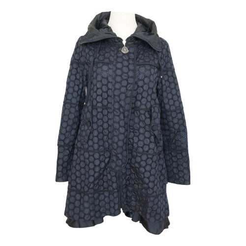 Pre-owned Moncler Coat In Navy
