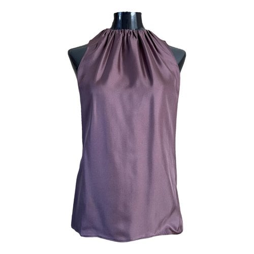 Pre-owned Dsquared2 Silk Top In Purple