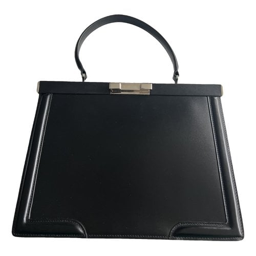 Pre-owned Alaïa Leather Handbag In Black