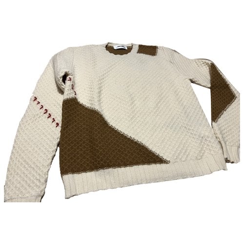 Pre-owned Mauro Grifoni Wool Pull In Beige